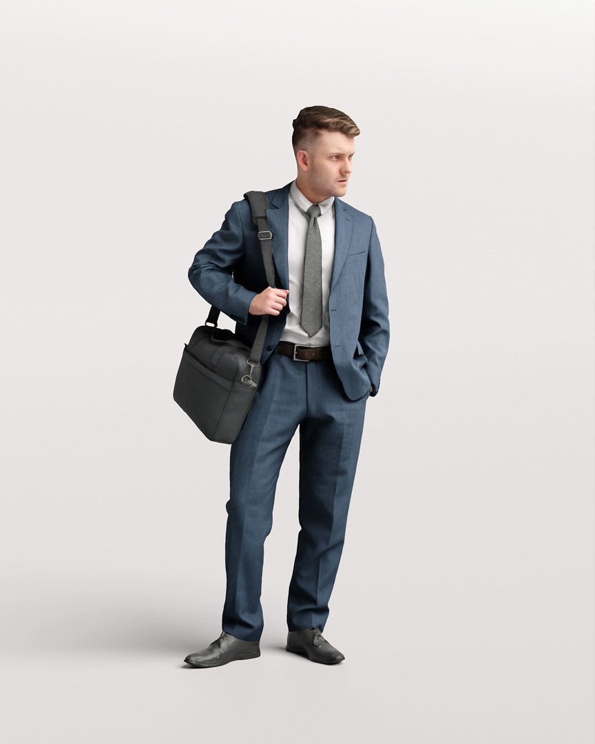  Humano Standing Man 2202-02 3D model_11