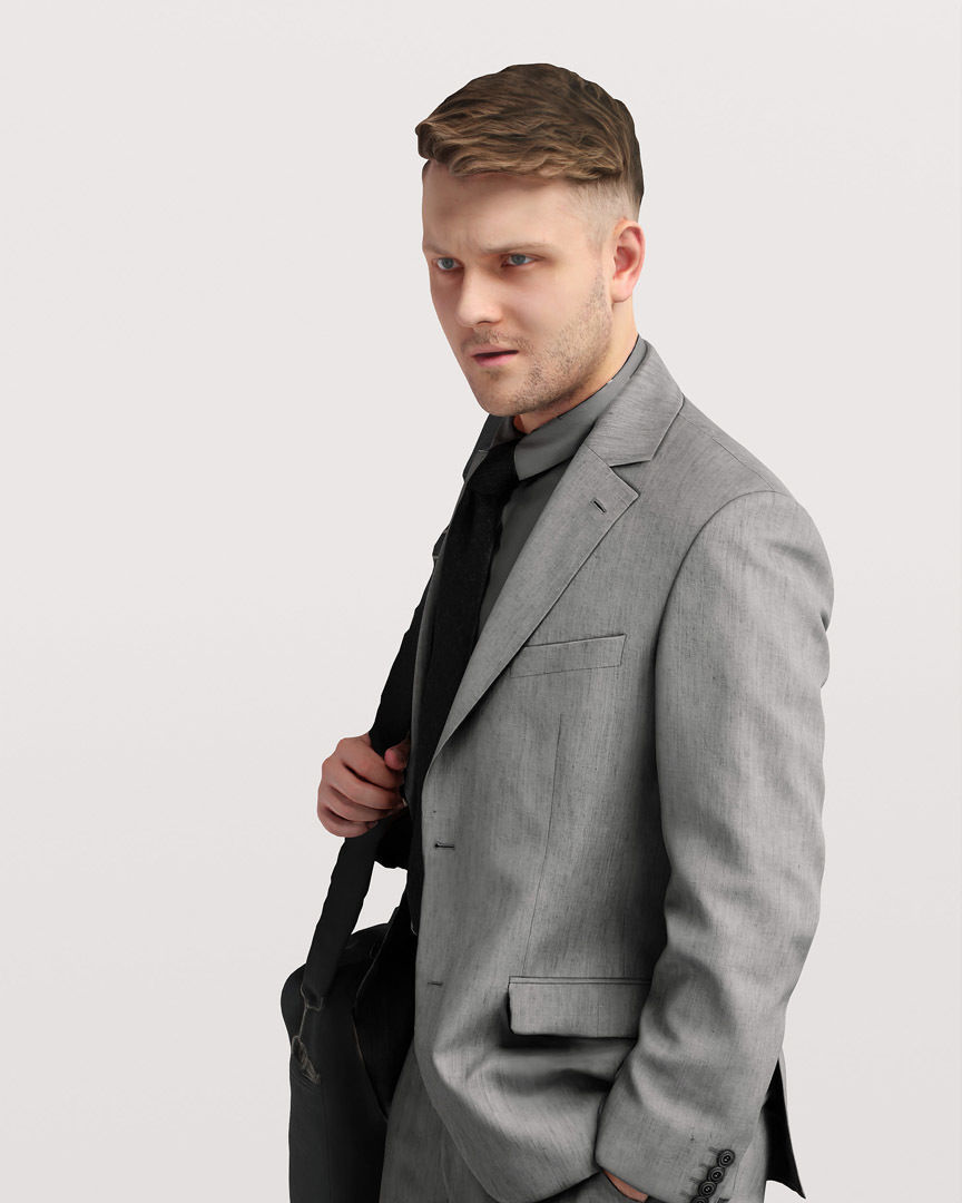  Humano Standing Man 2202-02 3D model_7