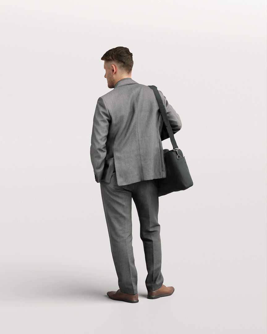  Humano Standing Man 2202-02 3D model_4