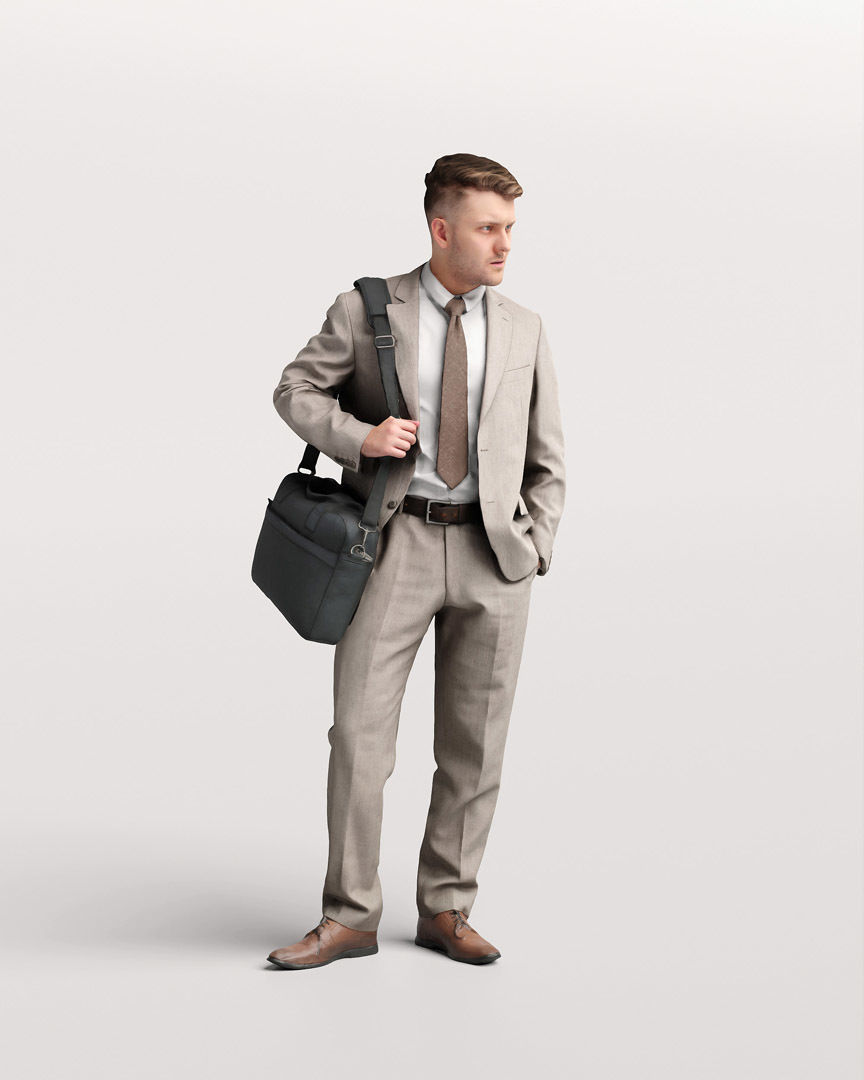  Humano Standing Man 2202-02 3D model_9