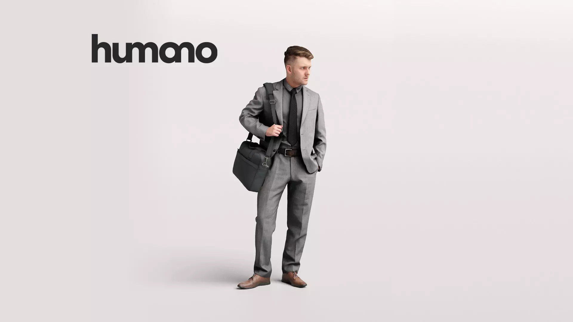  Humano Standing Man 2202-02 3D model_0