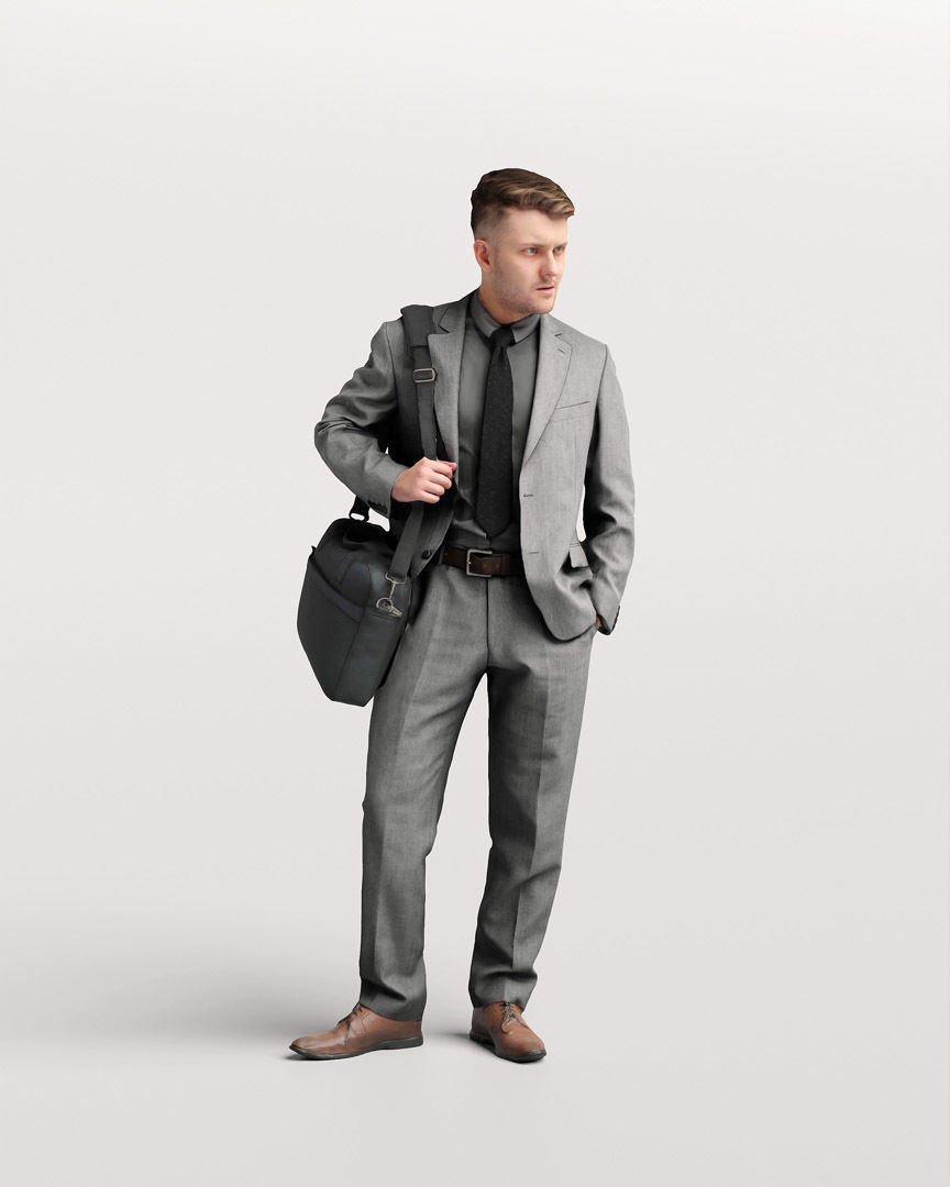  Humano Standing Man 2202-02 3D model_3