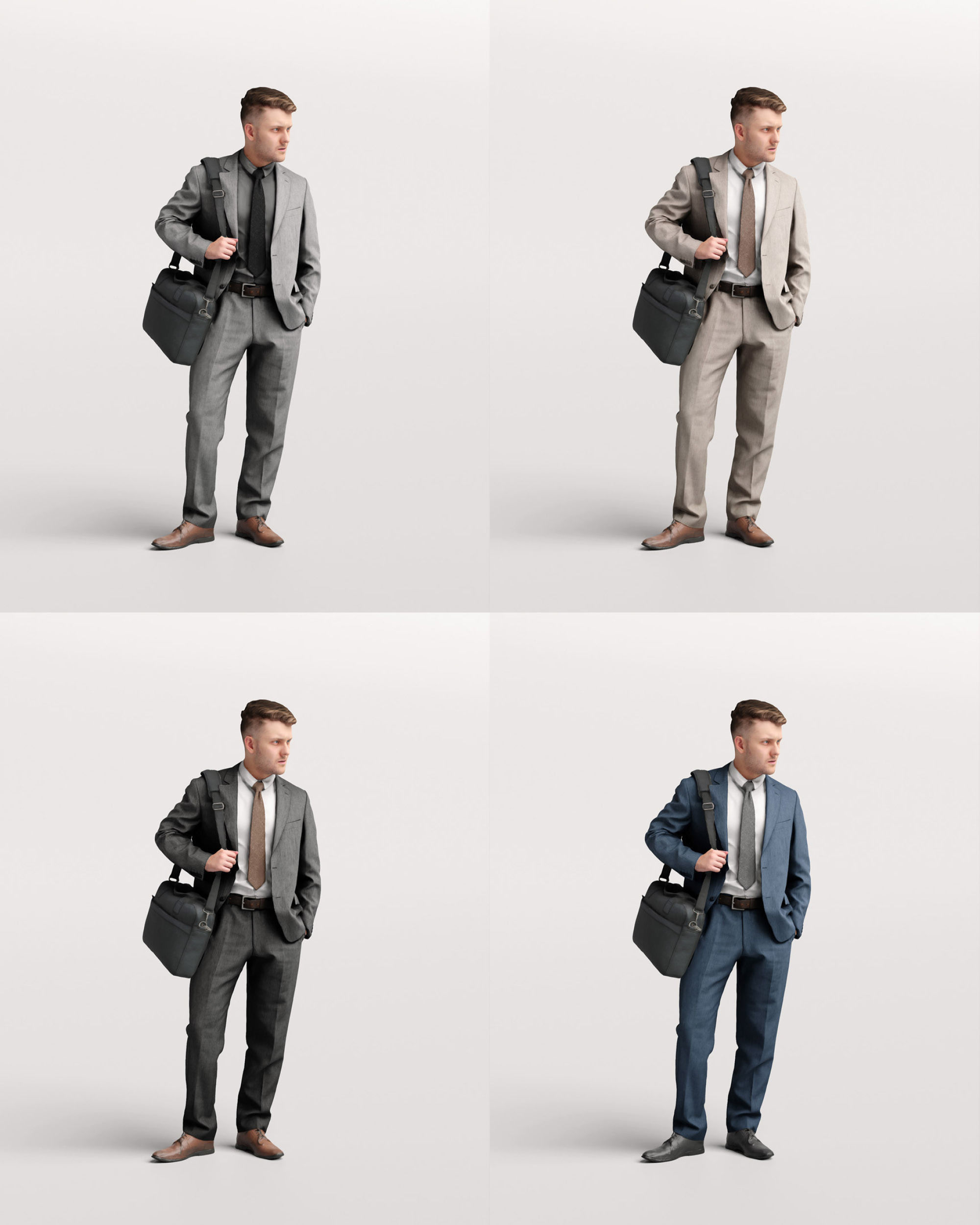  Humano Standing Man 2202-02 3D model_13