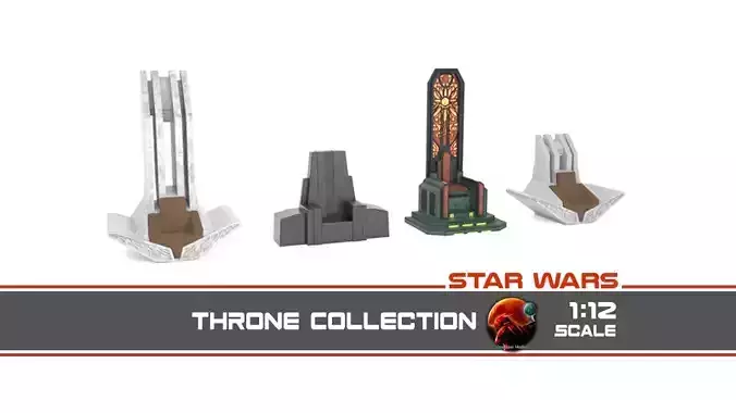 Star Wars Throne collection 1-12 scale Blackseries 