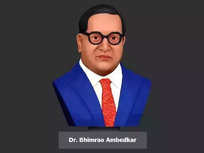 Dr Bhimrao Ambedkar with Textured