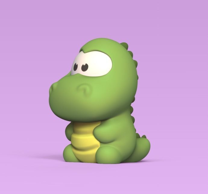 Cute Little Alligator 3D print model_1