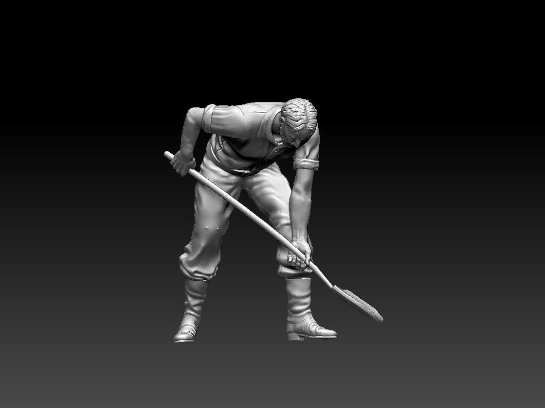 worker 3D print model_12