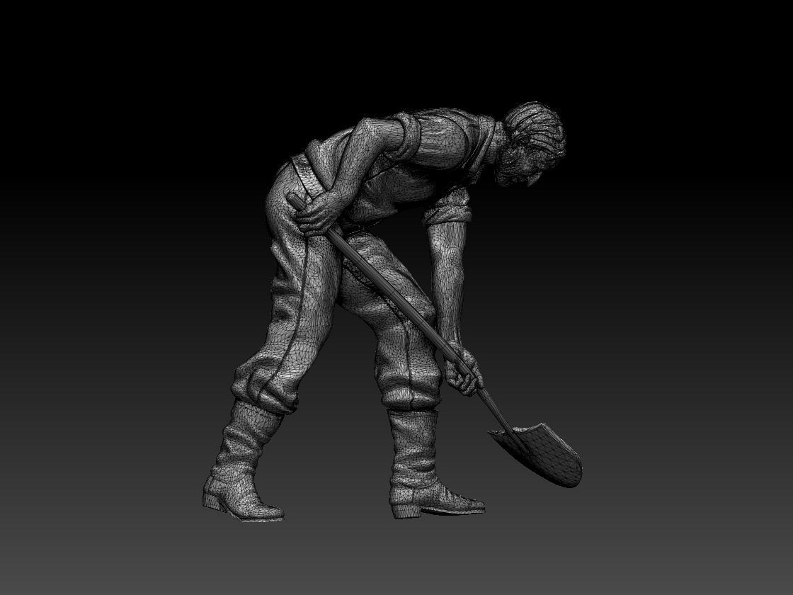 worker 3D print model_21
