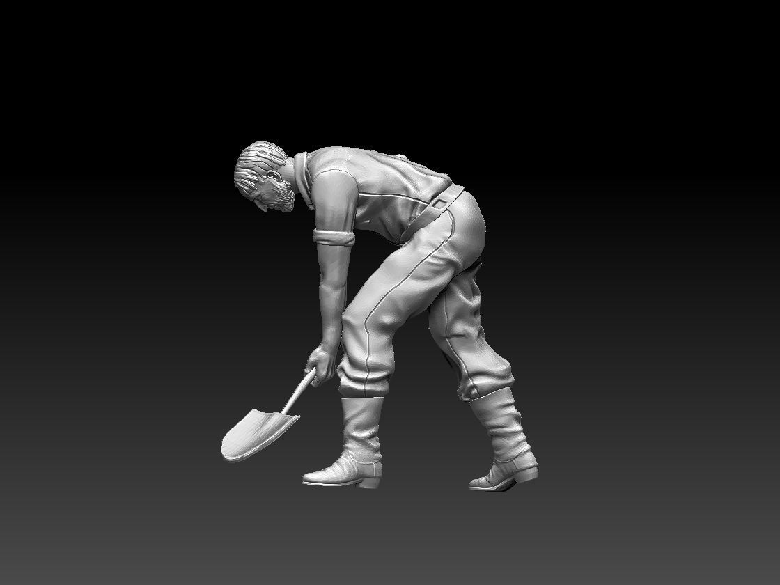 worker 3D print model_14