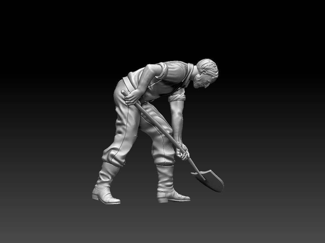worker 3D print model_13