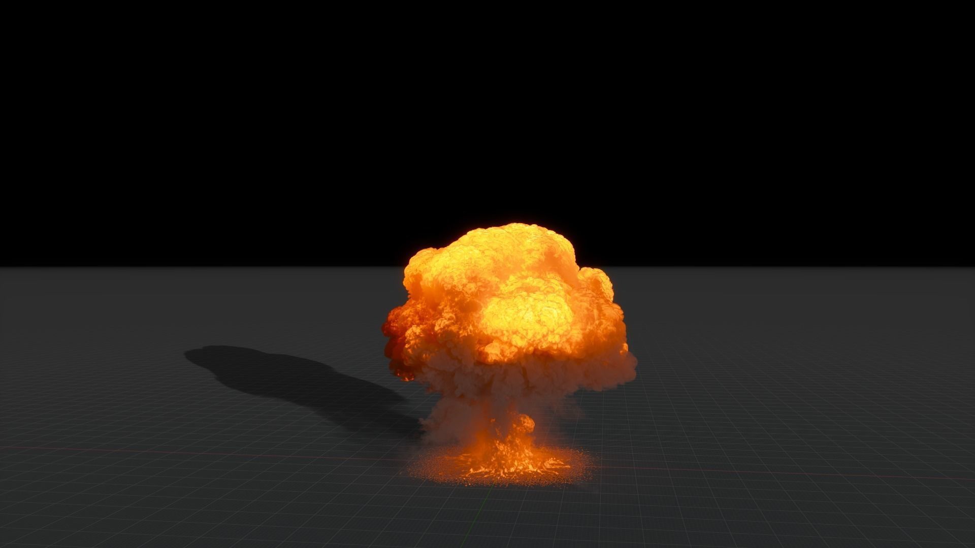 Big Fuel Explosion 3D Animation 3D model_2