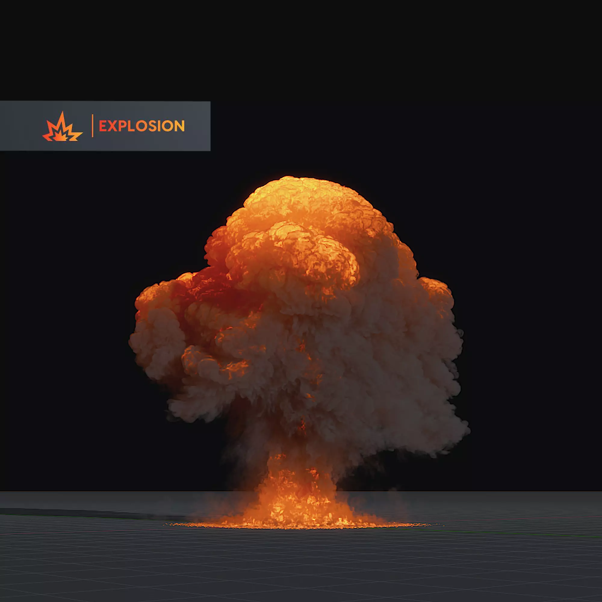 Big Fuel Explosion 3D Animation 3D model_0