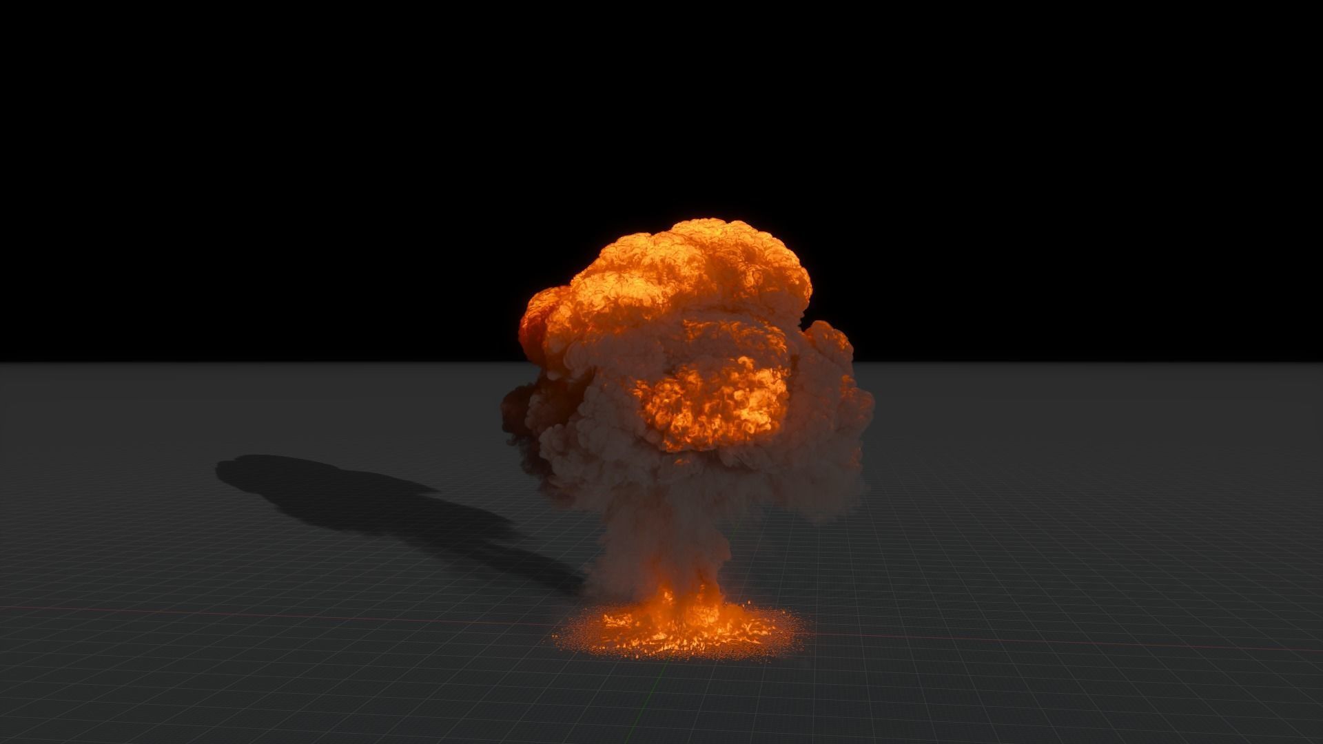 Big Fuel Explosion 3D Animation 3D model_3