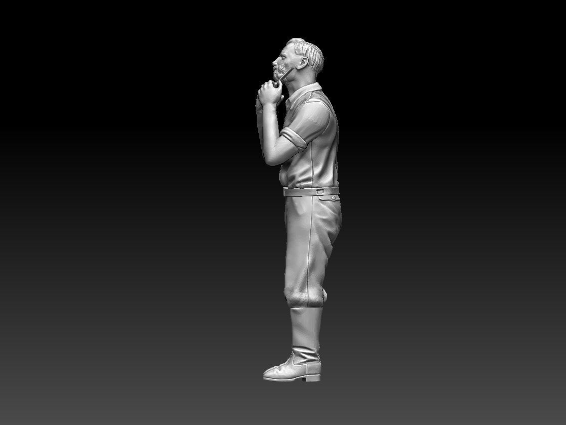 worker 3D print model_13