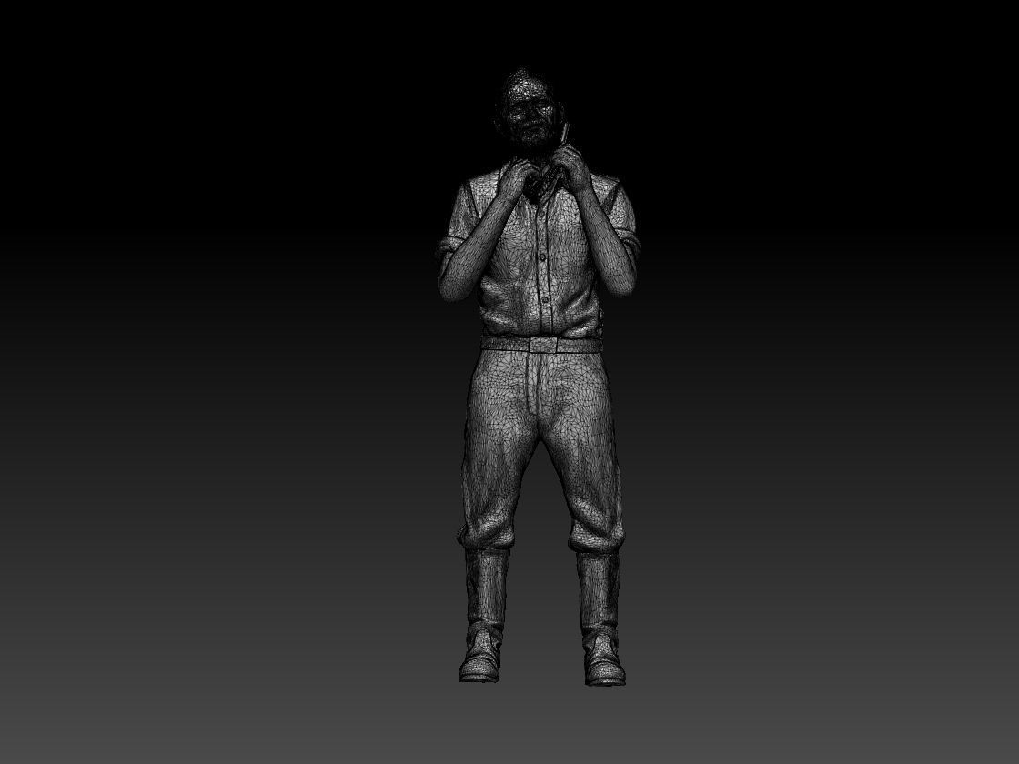 worker 3D print model_6