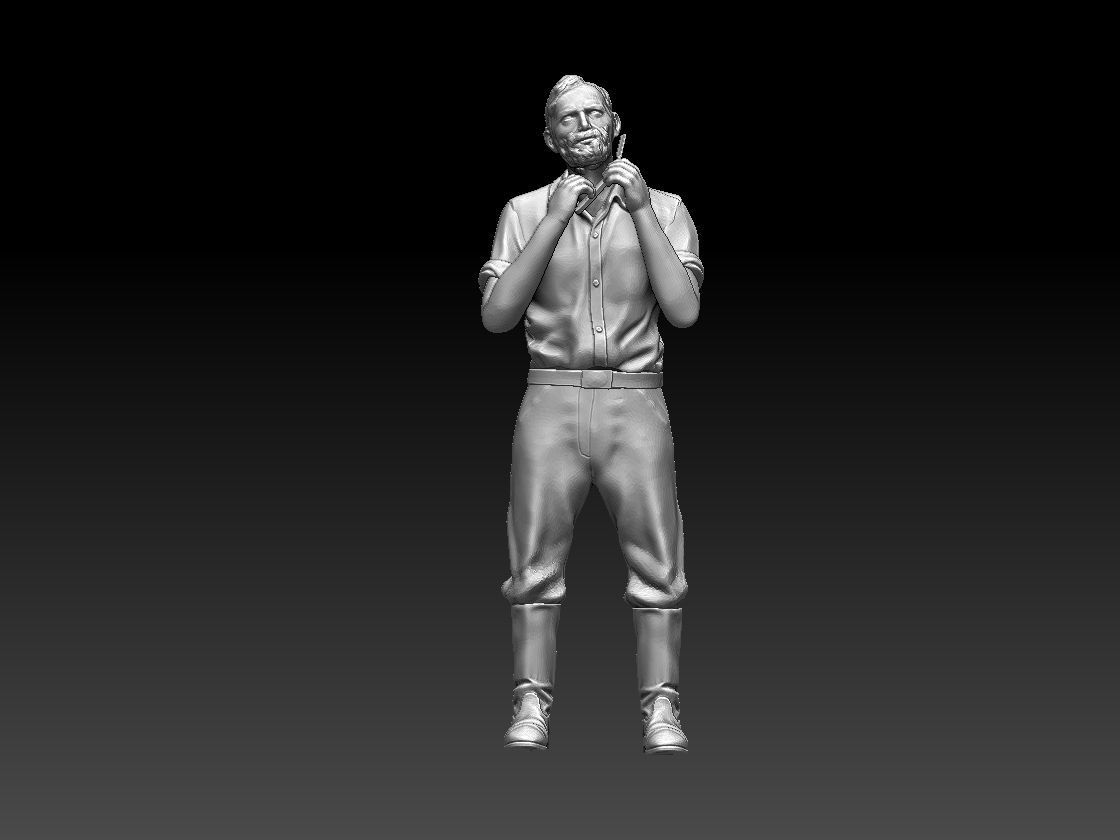 worker 3D print model_23