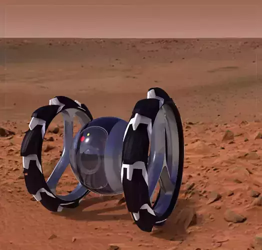 Futuristic research robot  