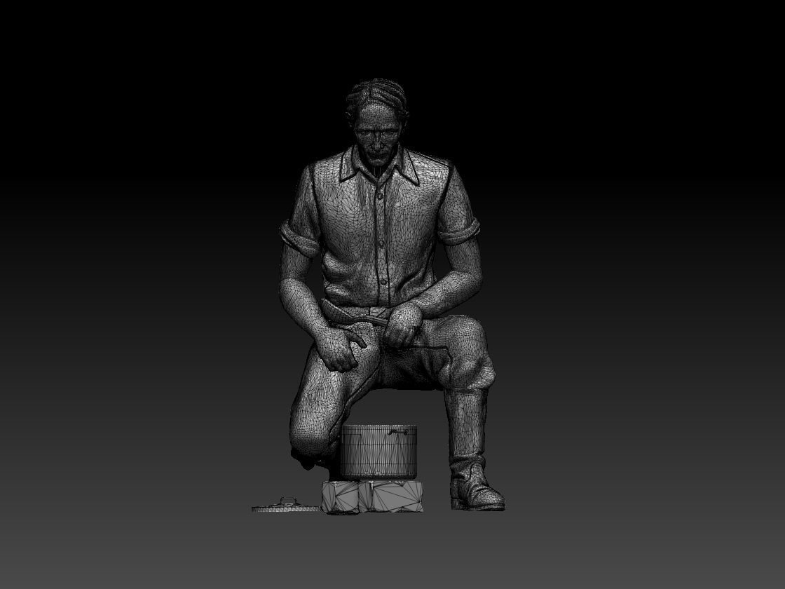 worker 3D print model_28