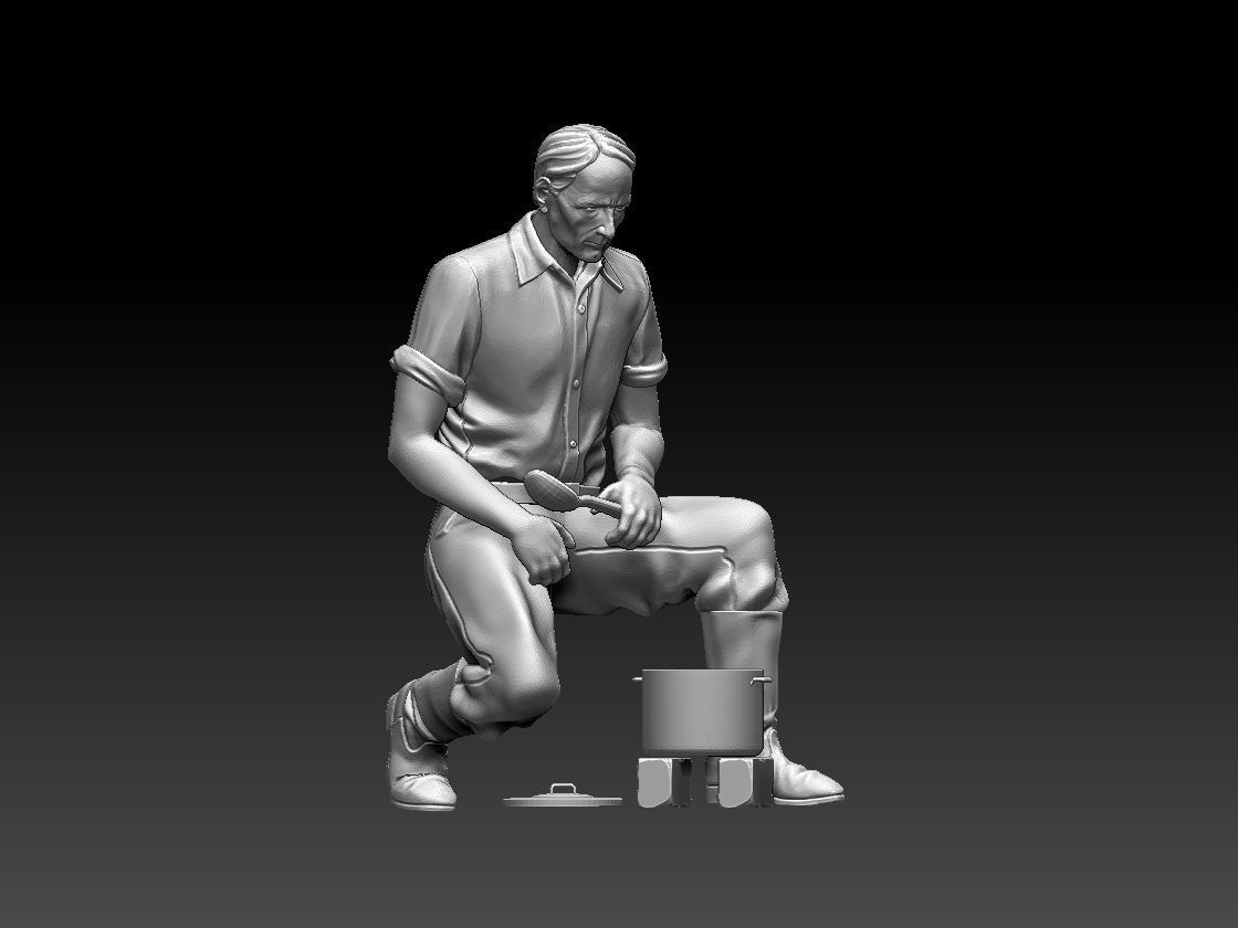worker 3D print model_1