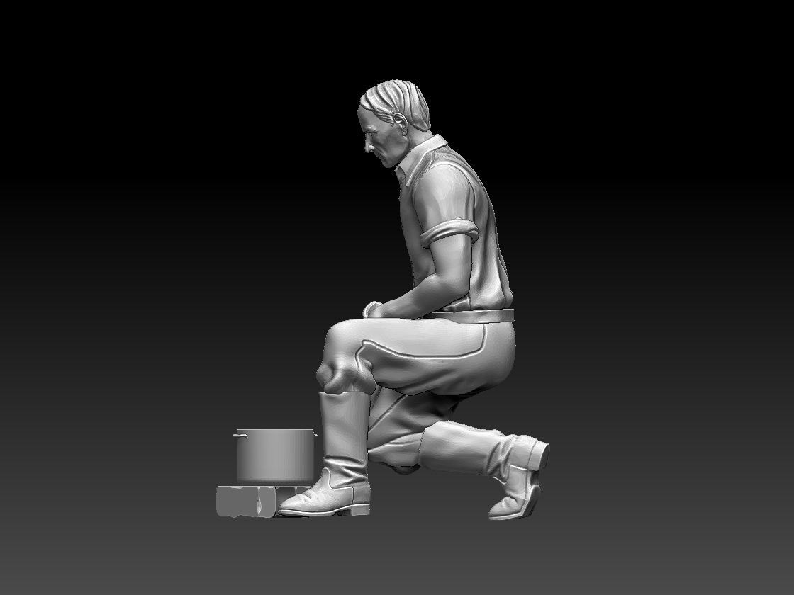 worker 3D print model_7