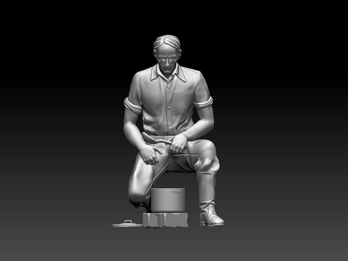 worker 3D print model_15