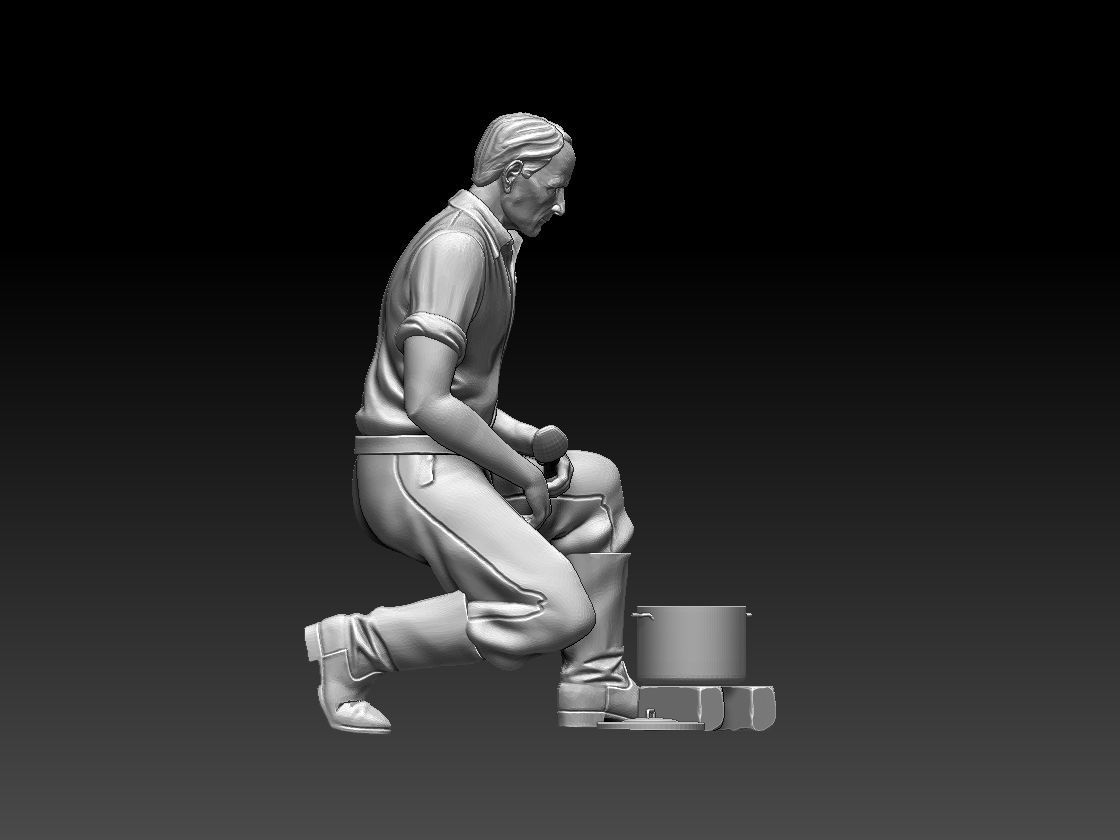 worker 3D print model_34