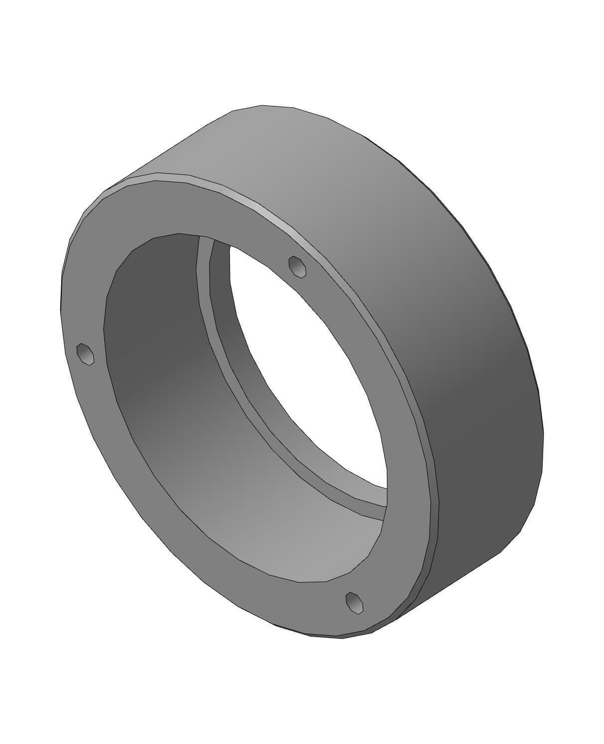 TYPOGRAPHICAL MACHINE WHEEL ASSEMBLY WITH CAP D44 D33 3D print model_1