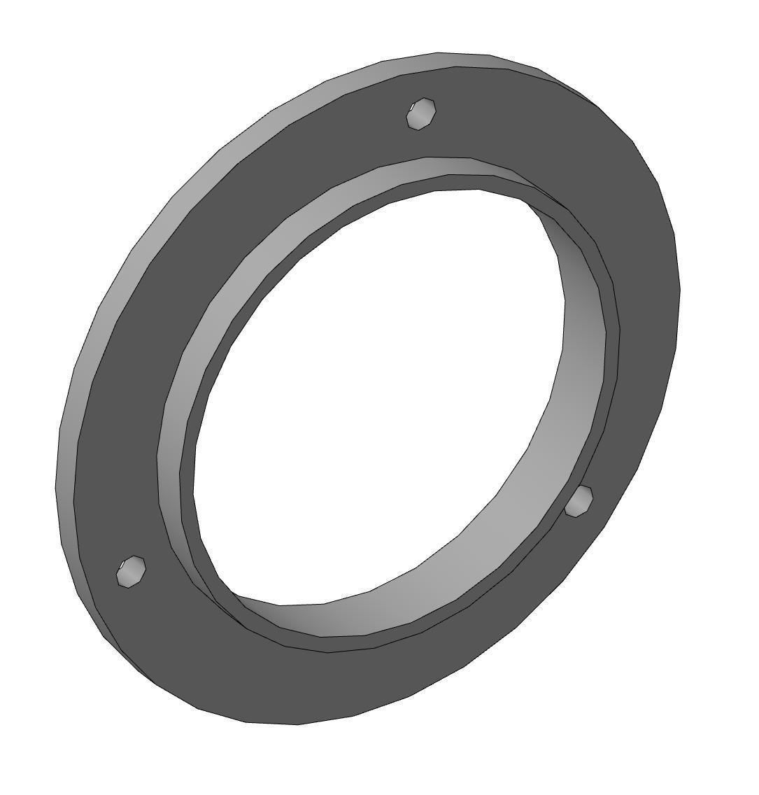 TYPOGRAPHICAL MACHINE WHEEL ASSEMBLY WITH CAP D44 D33 3D print model_2