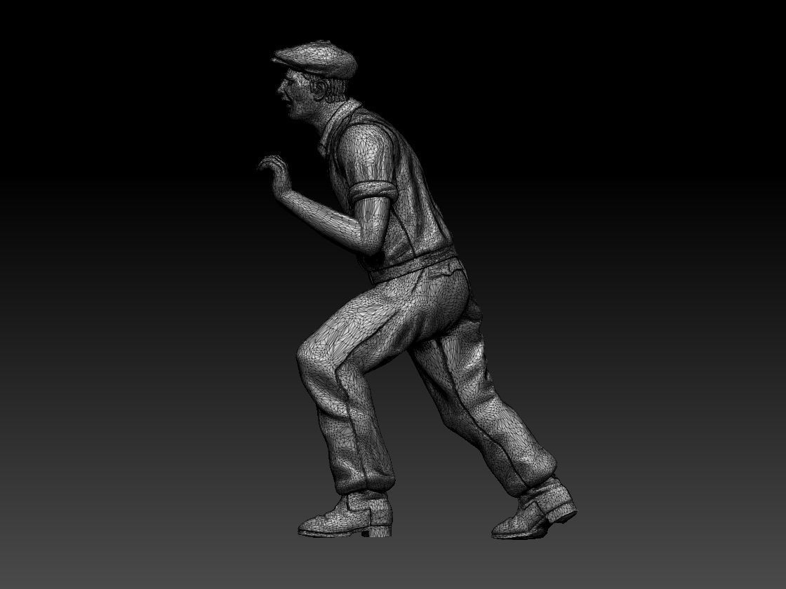 worker 3D print model_33