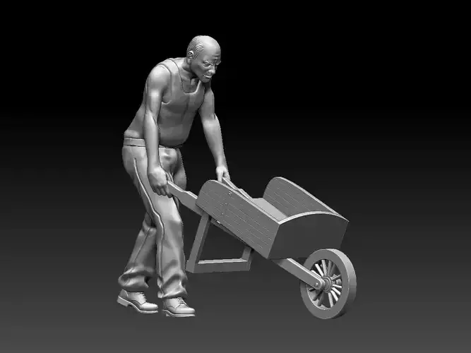 worker 3D print model