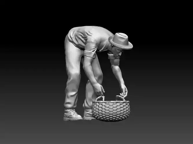 worker 3D print model