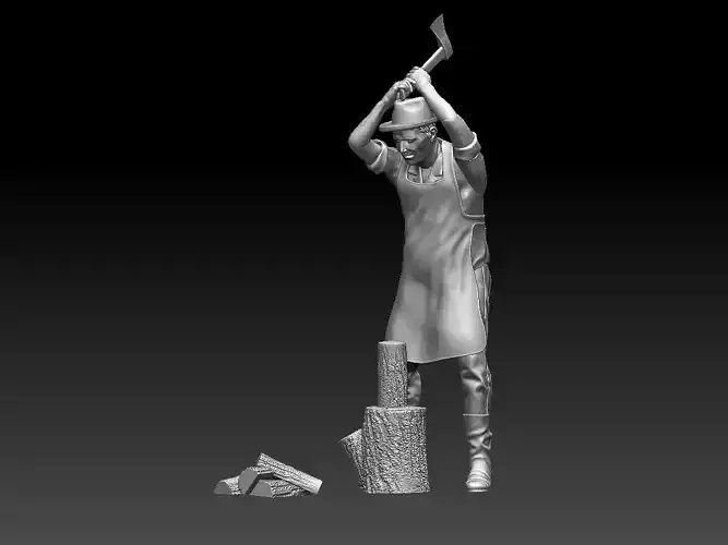 worker 3D print model