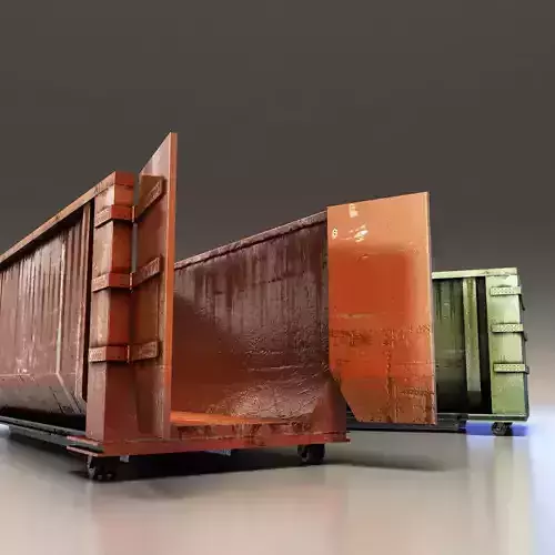 Large Dumpster Low-poly 3D model
