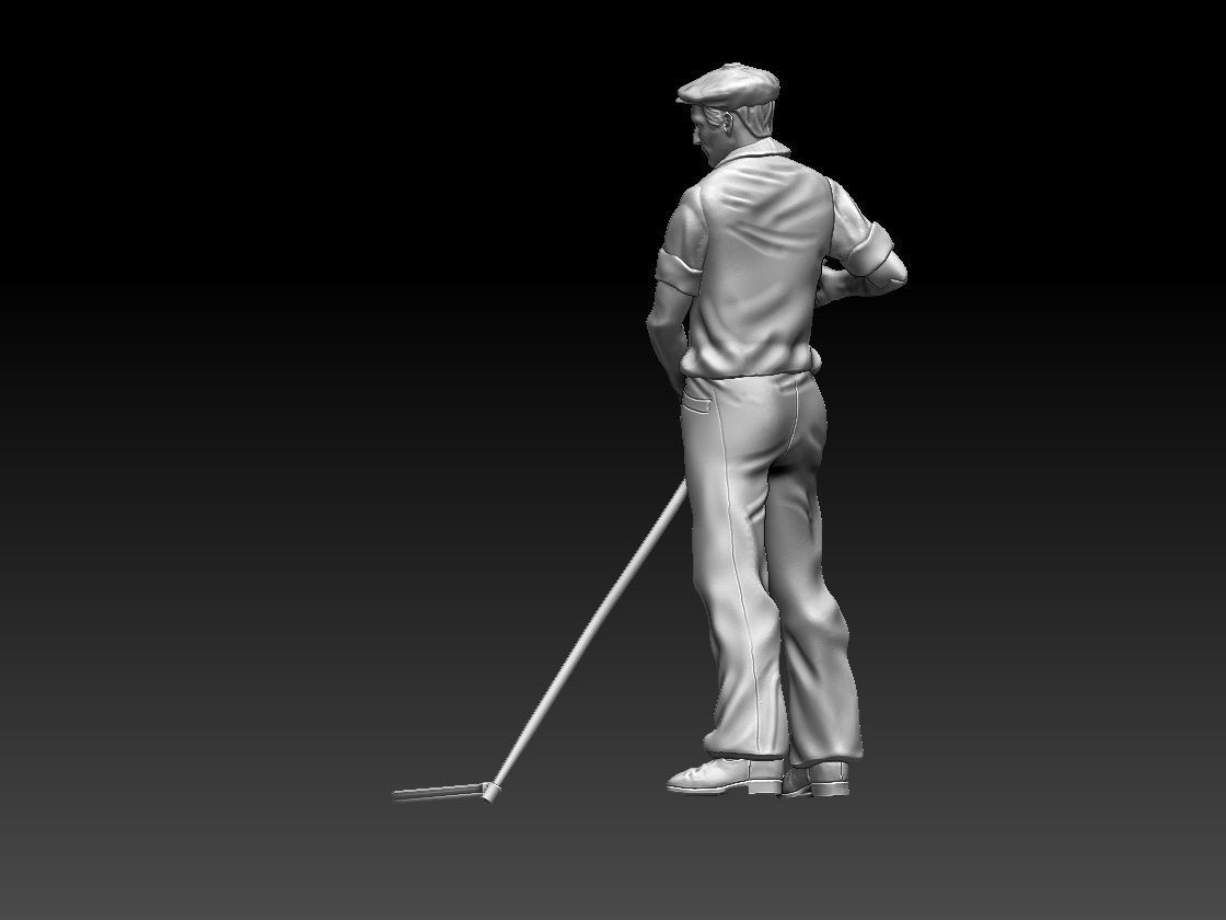 worker 3D print model_36
