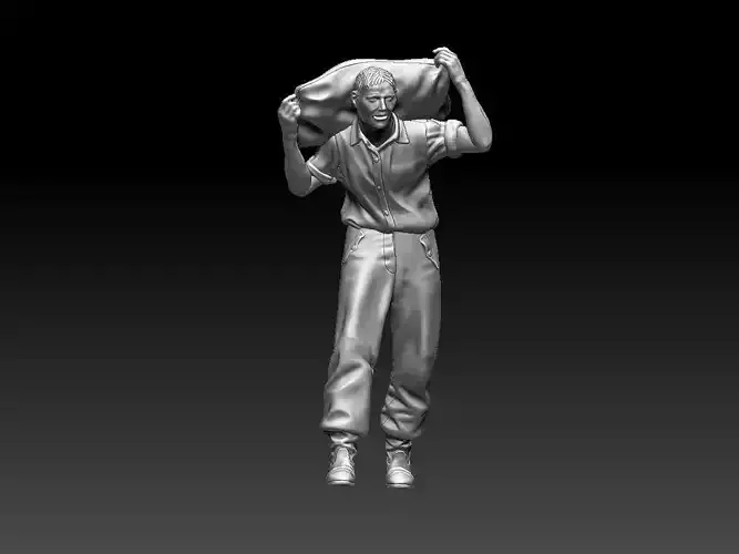 worker 3D print model