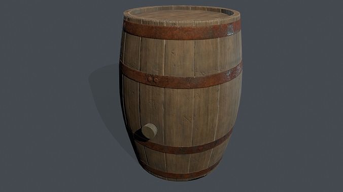 Barrel Low-poly 3D model