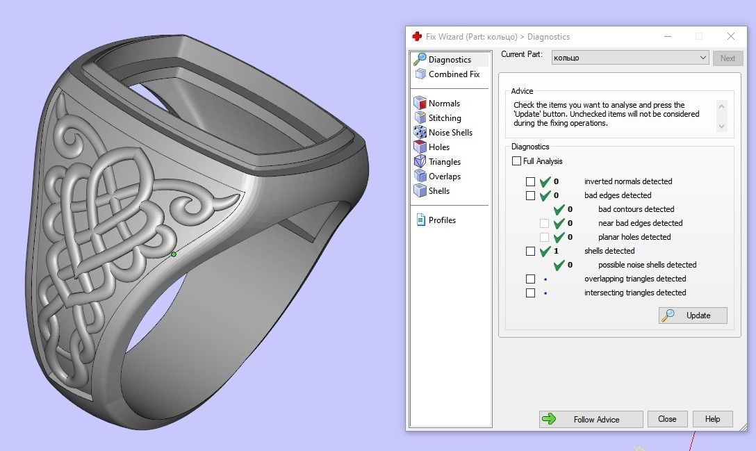 Signet with onyx insert 3D print model_8