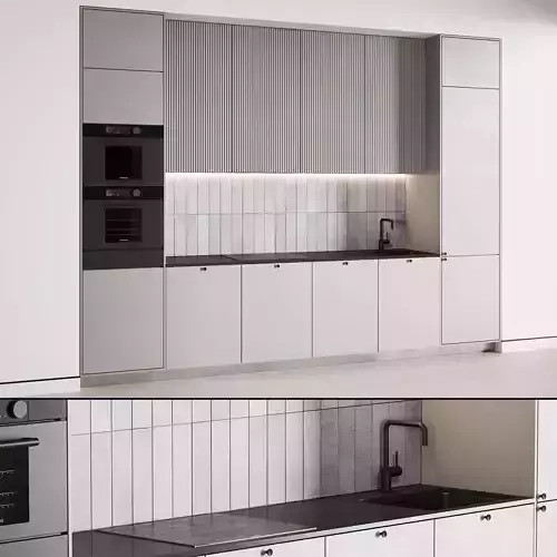 105 contemporary kitchen 02 German cold gray