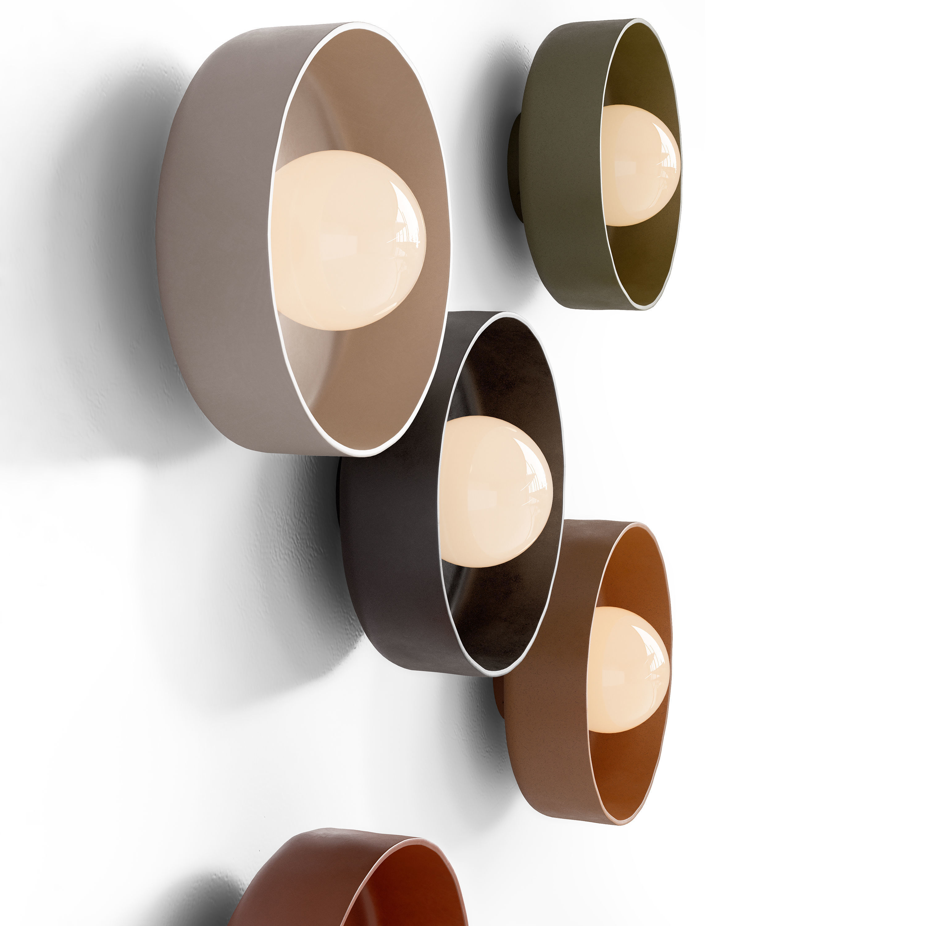 Ceramic Disc Orb Surface Mount 3D model_2