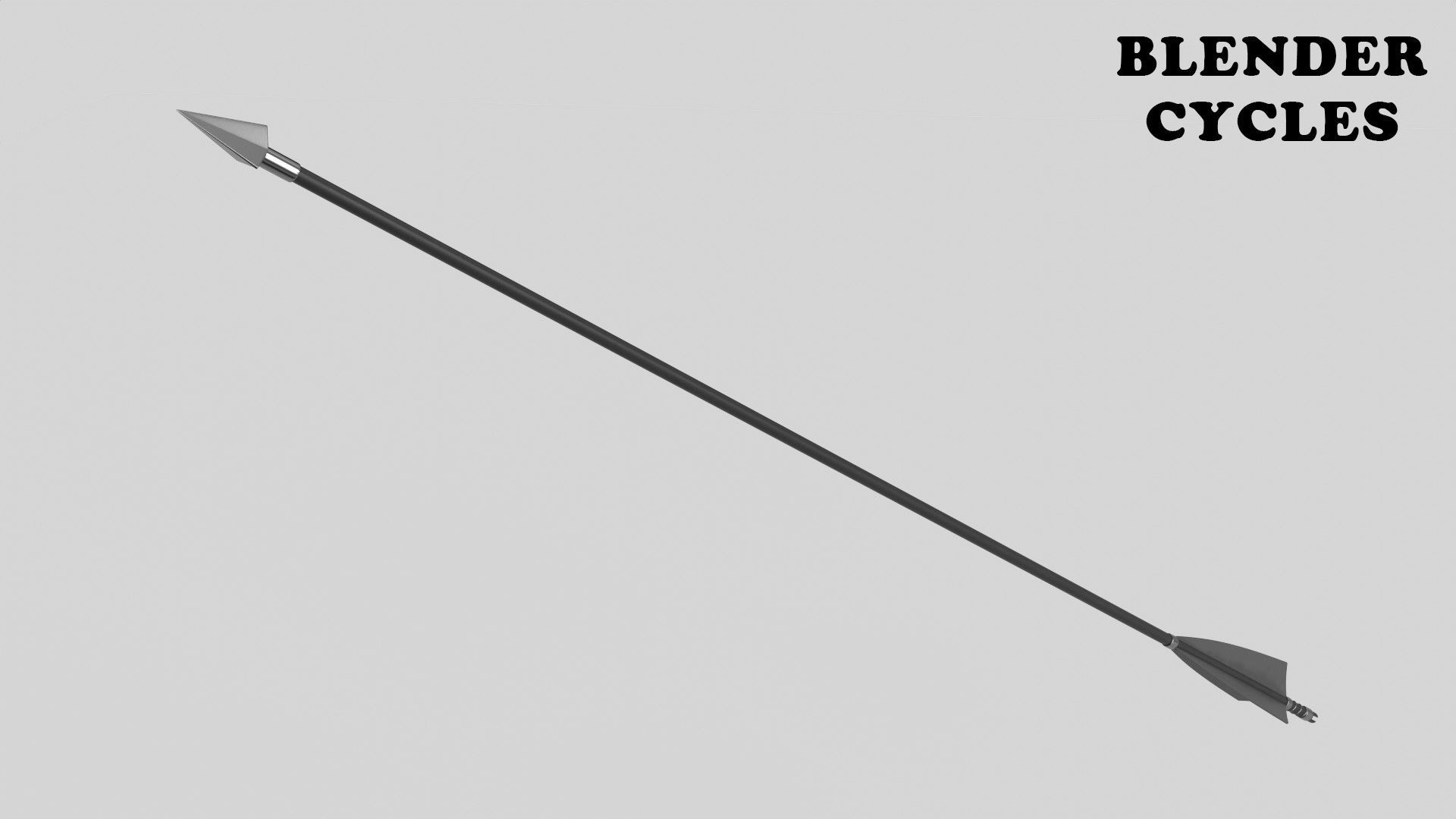 Arrow Low-poly 3D model_16