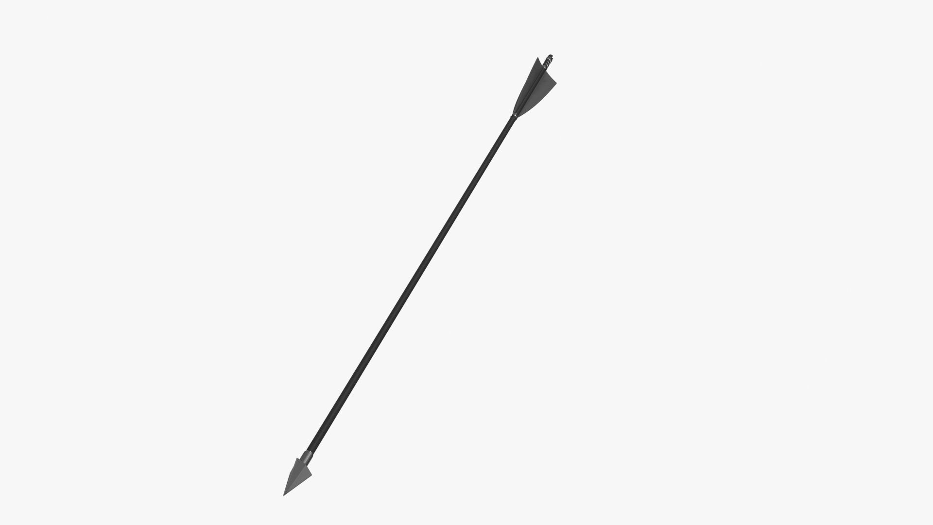 Arrow Low-poly 3D model_4