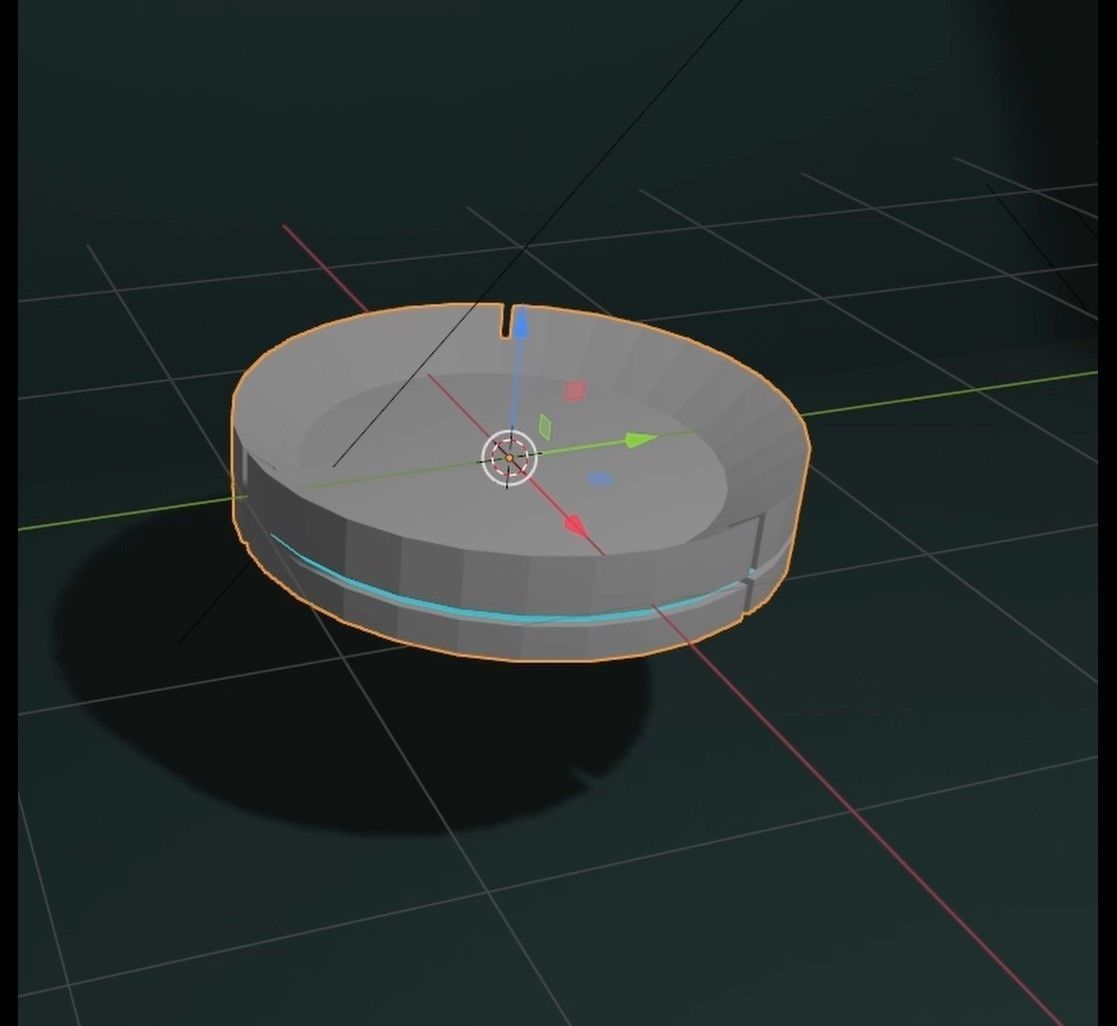 Hologram and base Free 3D model_2