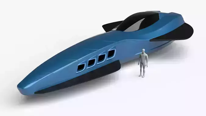 Racing Spaceship Gamma Velorum 3D model