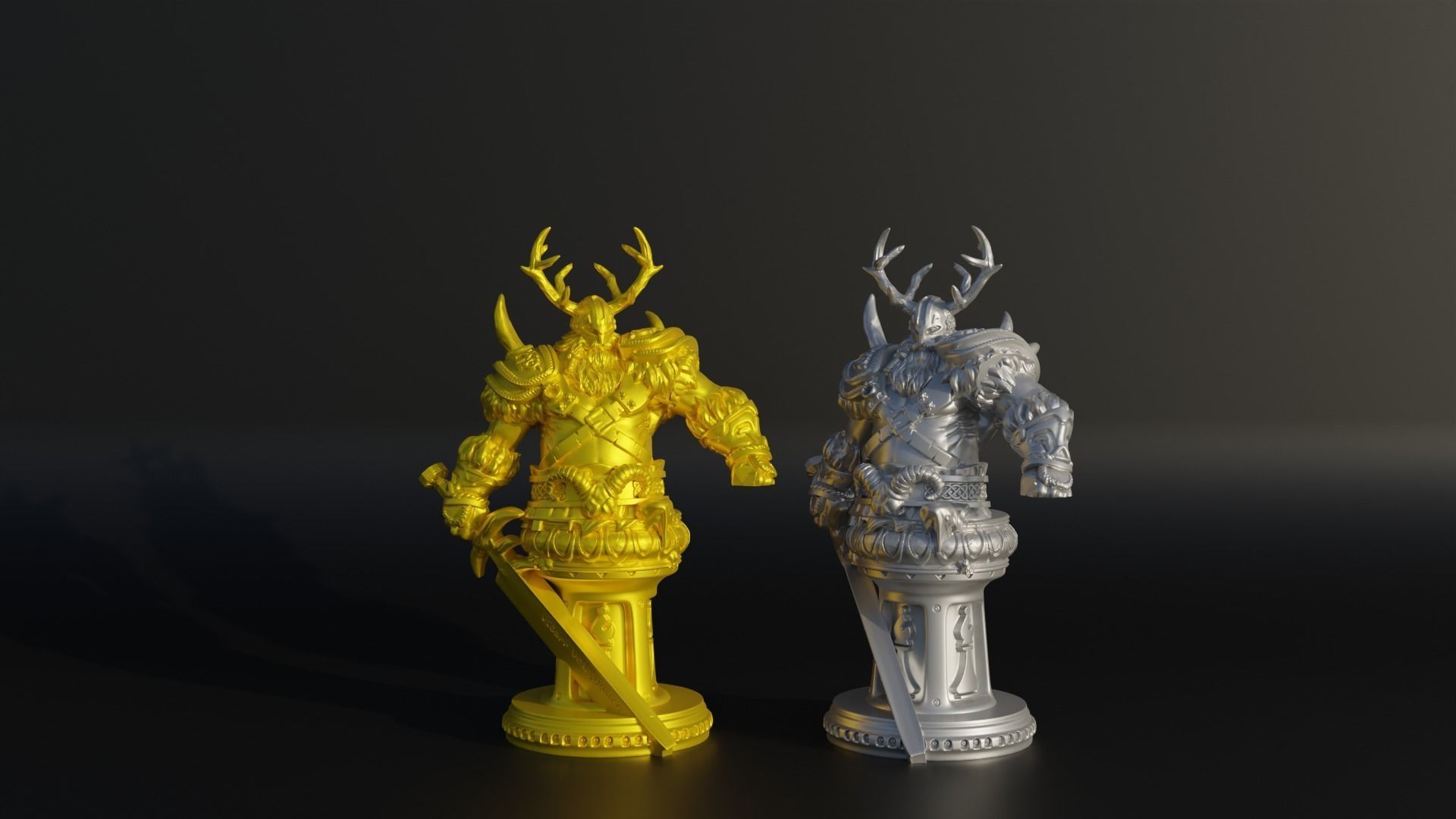 Viking Chess Set Vikings Character Chess With 6 Different Model 3D model 3D printable CGTrader