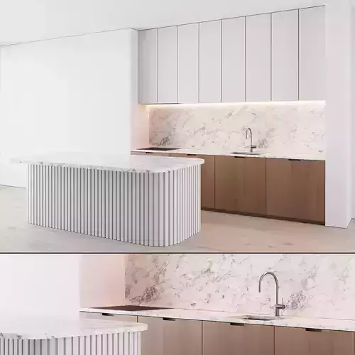 108 modern kitchen 05 esthetique 70s 3D model