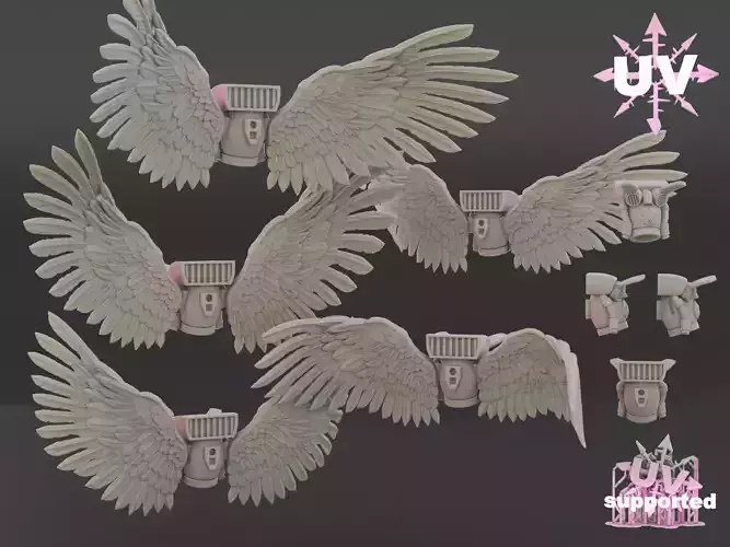 angelic jet pack 3D print model