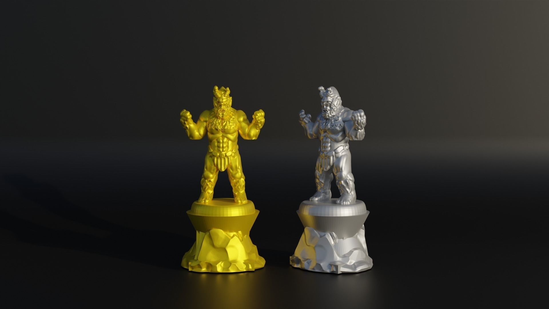 Troll Chess Set- Trolls Character Chess With 6 Different Model 3D print model_7