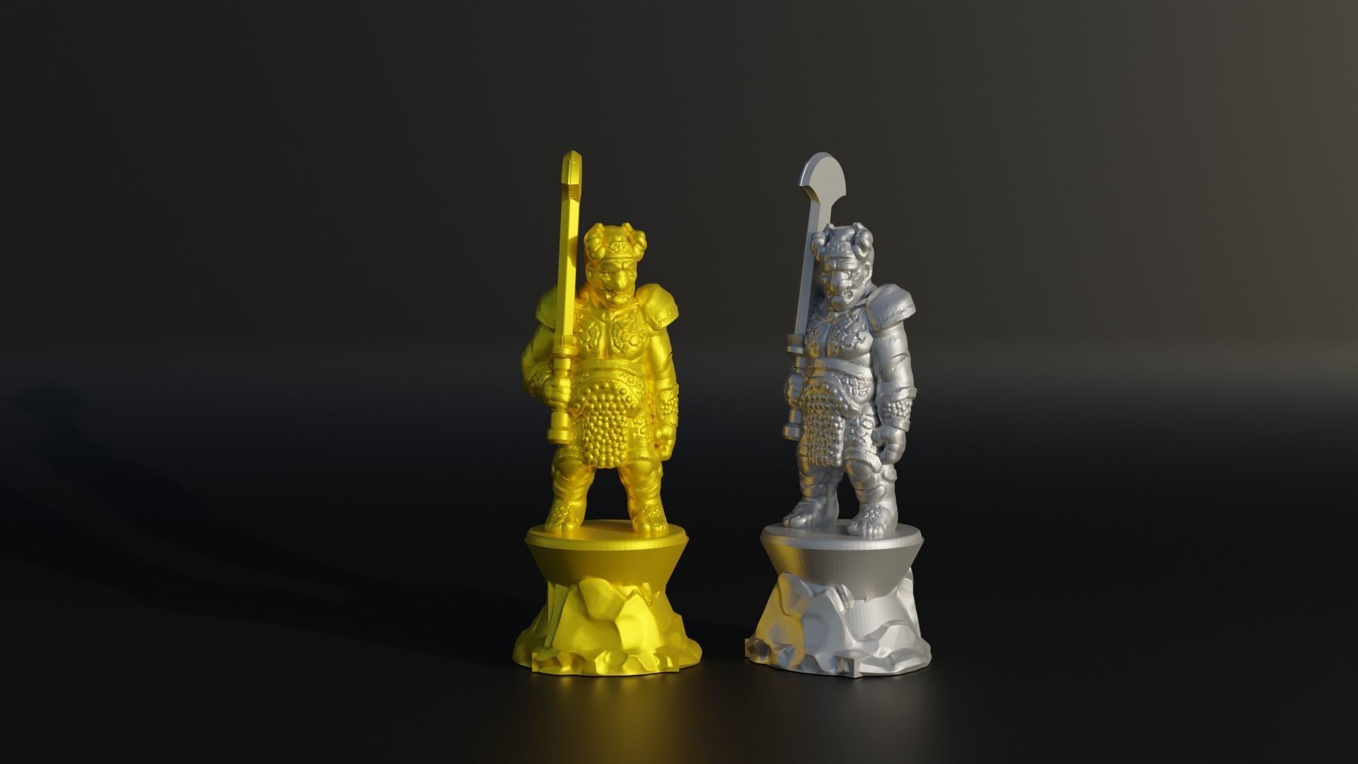 Troll Chess Set- Trolls Character Chess With 6 Different Model 3D print model_8