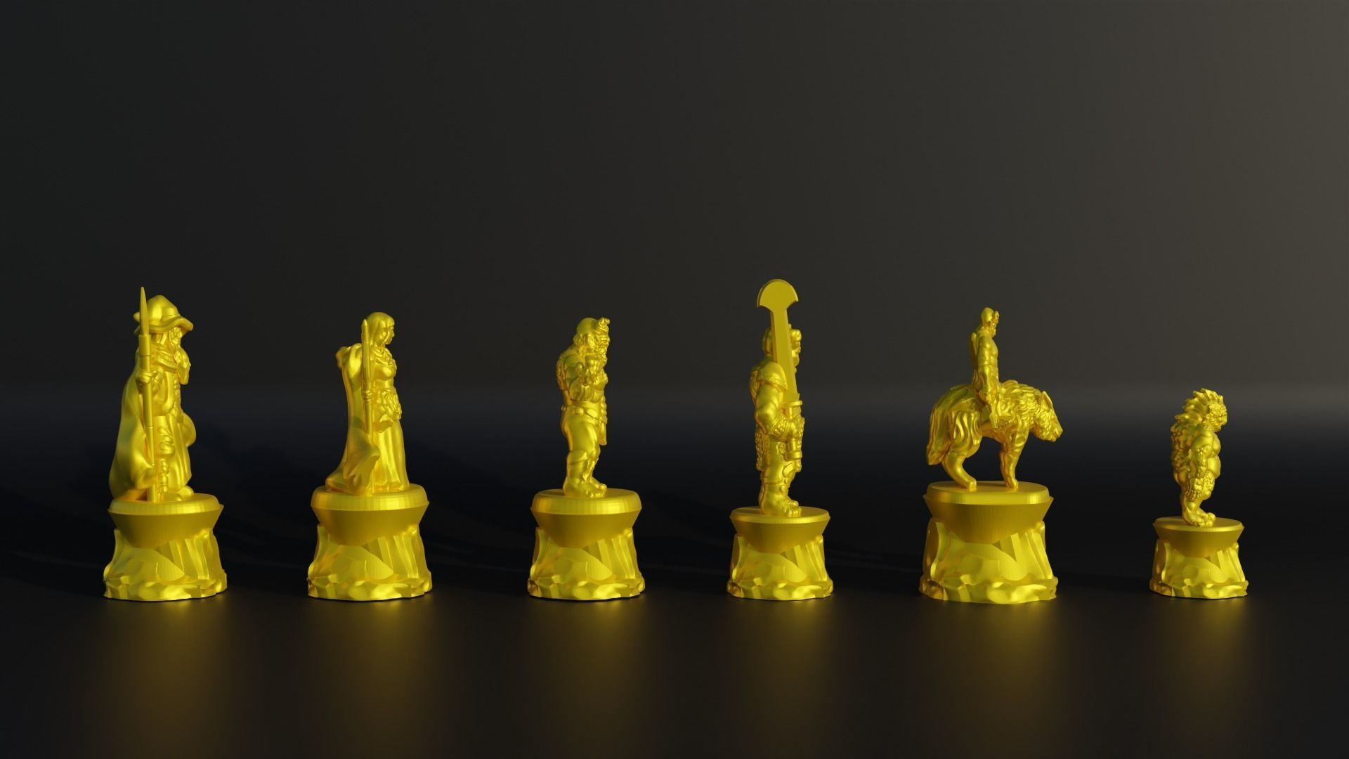 Troll Chess Set- Trolls Character Chess With 6 Different Model 3D print model_13