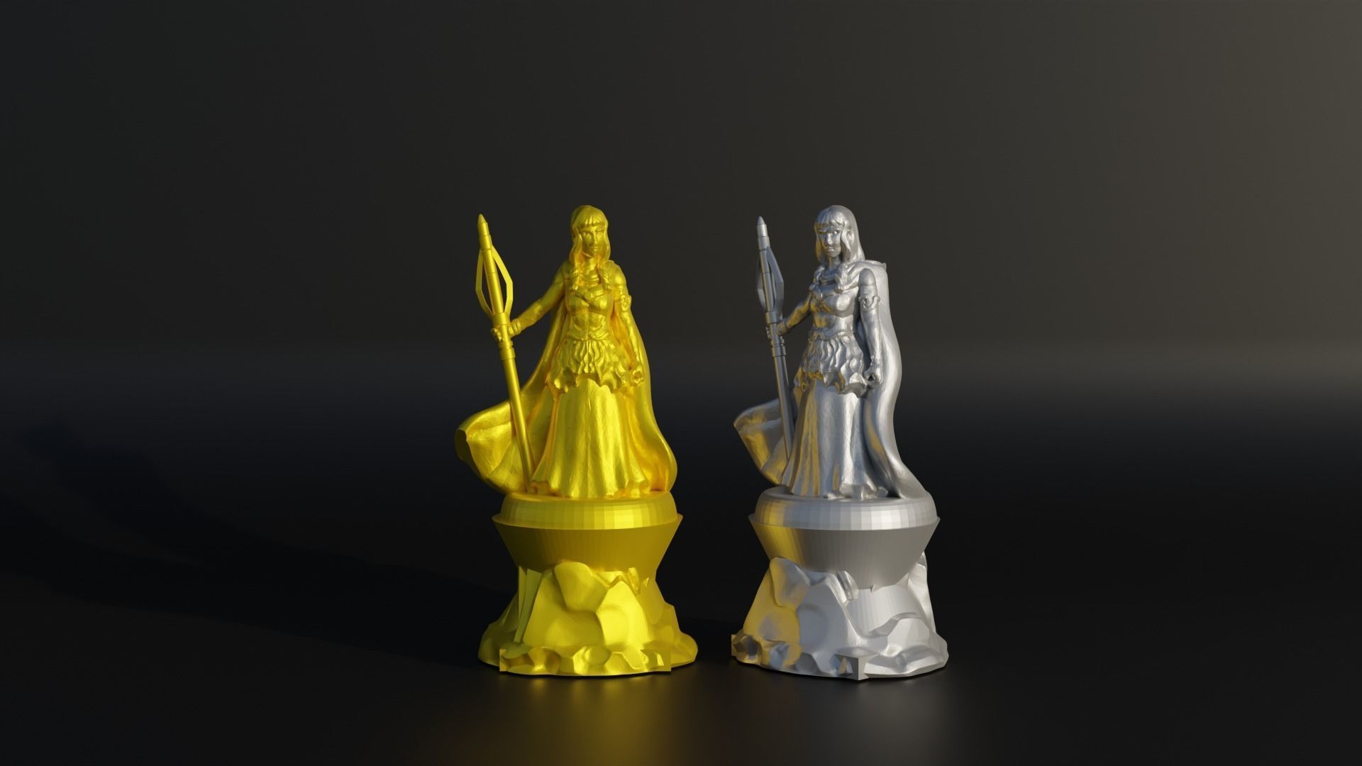 Troll Chess Set- Trolls Character Chess With 6 Different Model 3D print model_17